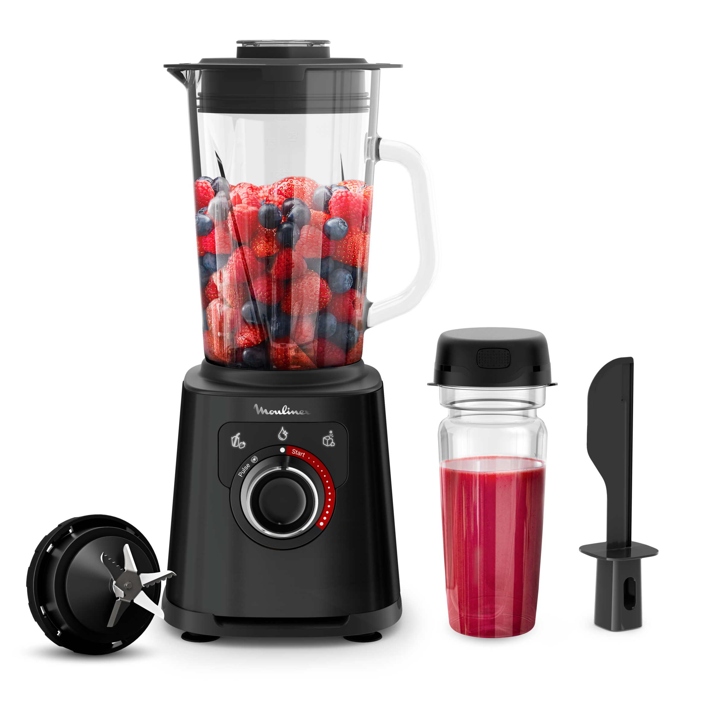 Moulinex PerfectMix + High Speed Blender avec flacon OTG