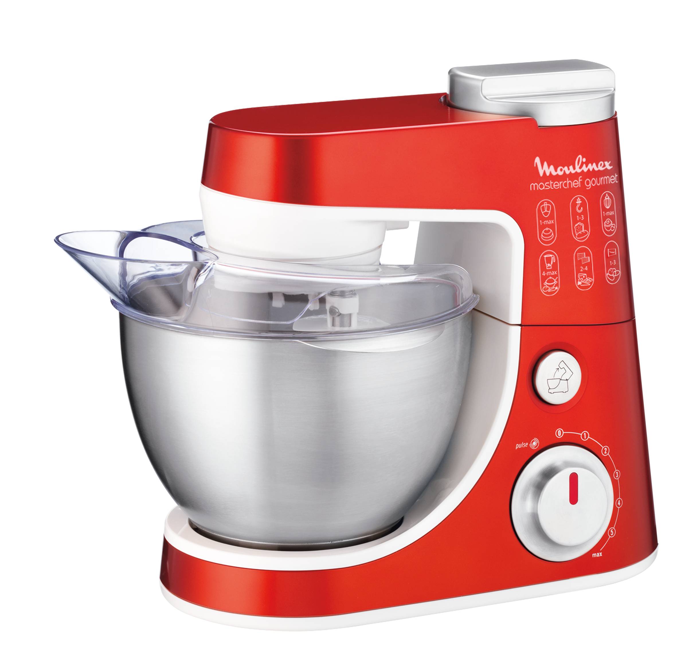 robot multifonctions masterchef gourmet rouge rubis