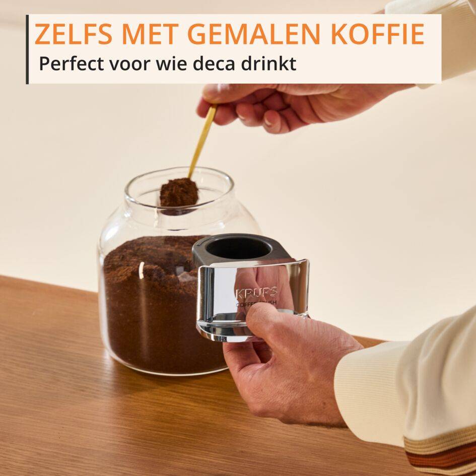 Coffee Crush Experience SA403BE0 Volautomatische espressotoestel – Compact ontwerp – Cold brew en stoompijpje 