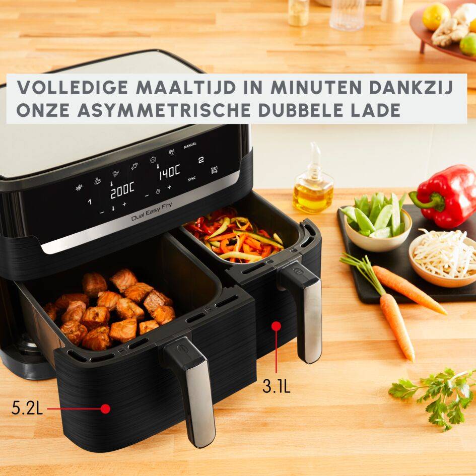 Dual Easy Fry hetelucht friteuse 8,3 l