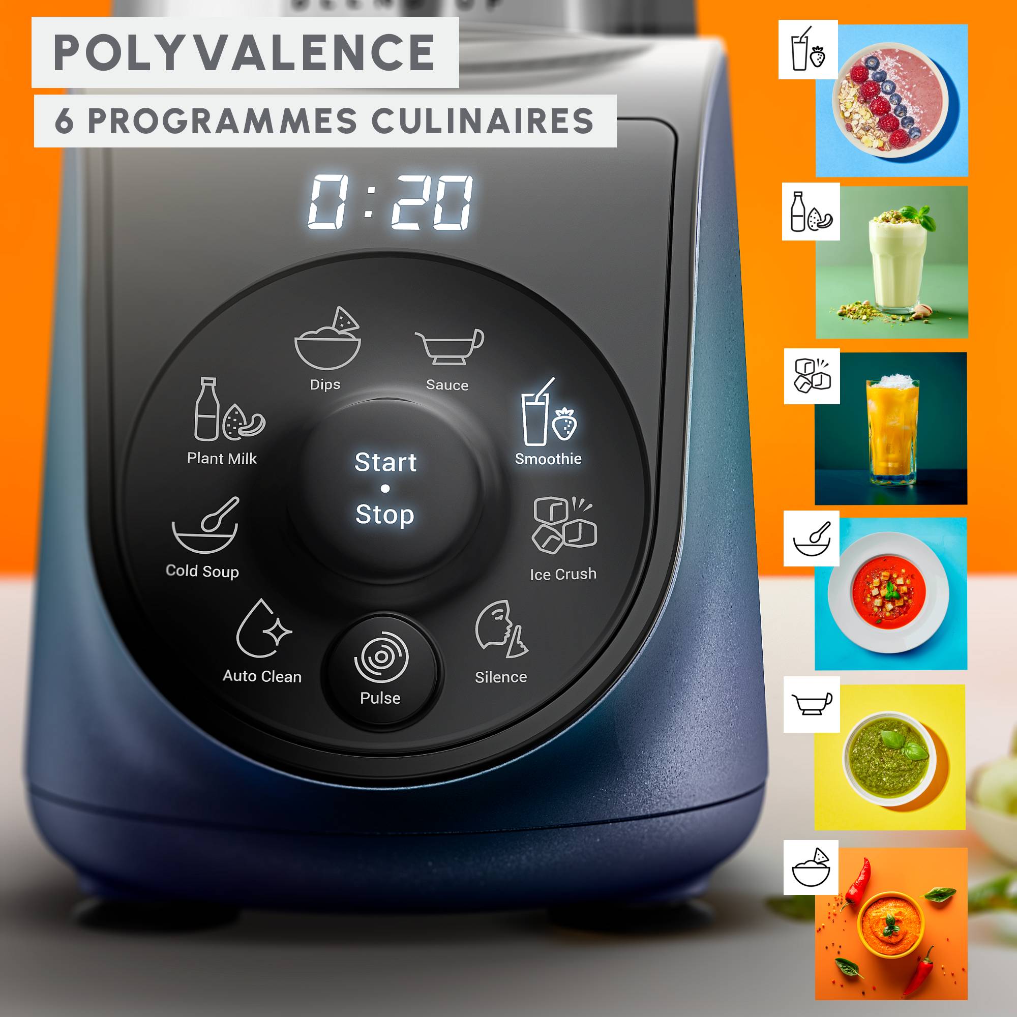 Blend Up LM19H4F0 Mini blender - 1000 W - 8 programmes - 700mL