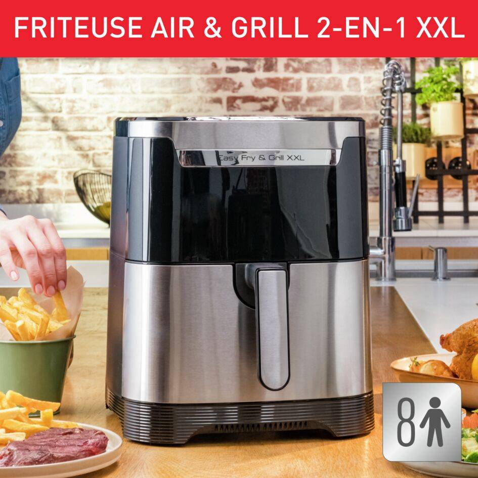 Easy Fry & Grill XXL EZ801D10 Air fryer - 8 programmes - 6,5L
