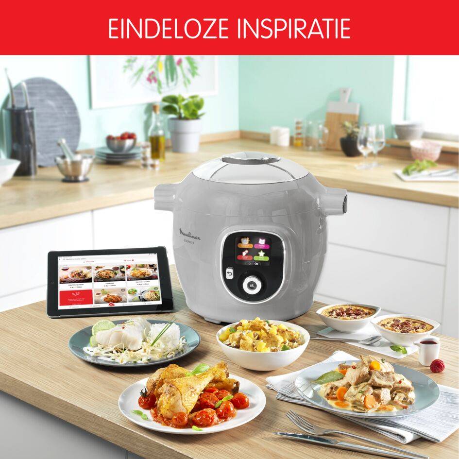 Cookeo+ CE854B10 Intelligente hogedruk multicooker - 6 programma's - 80 recepten