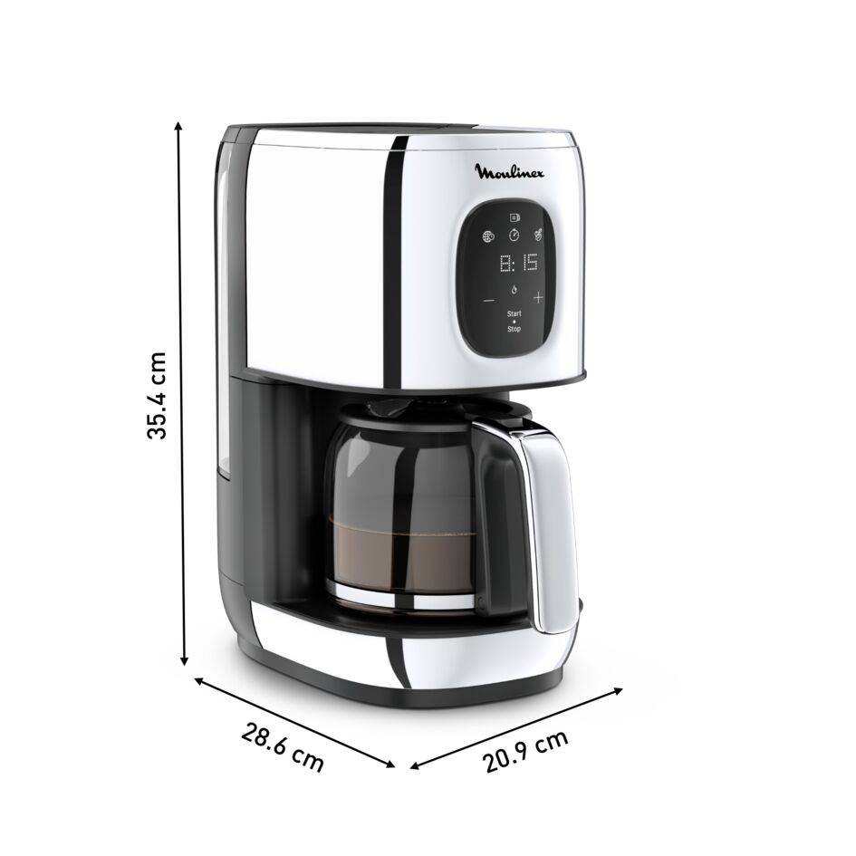 Majestuo FG883D10 Cafetière à filtre - 15 tasses - Programmable