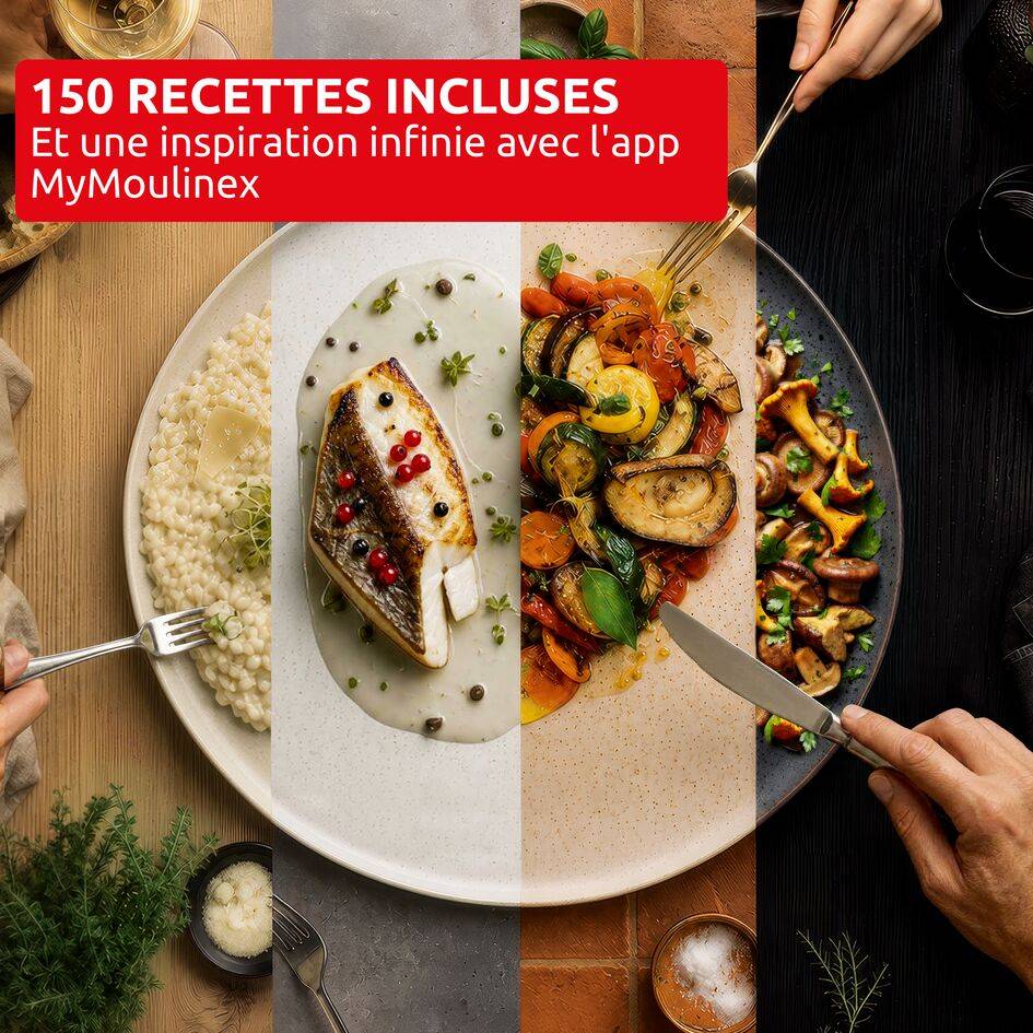 Cookeo Simplicity CE8211F0 Multicuiseur intelligent haute pression - 6 programmes - 150 recettes