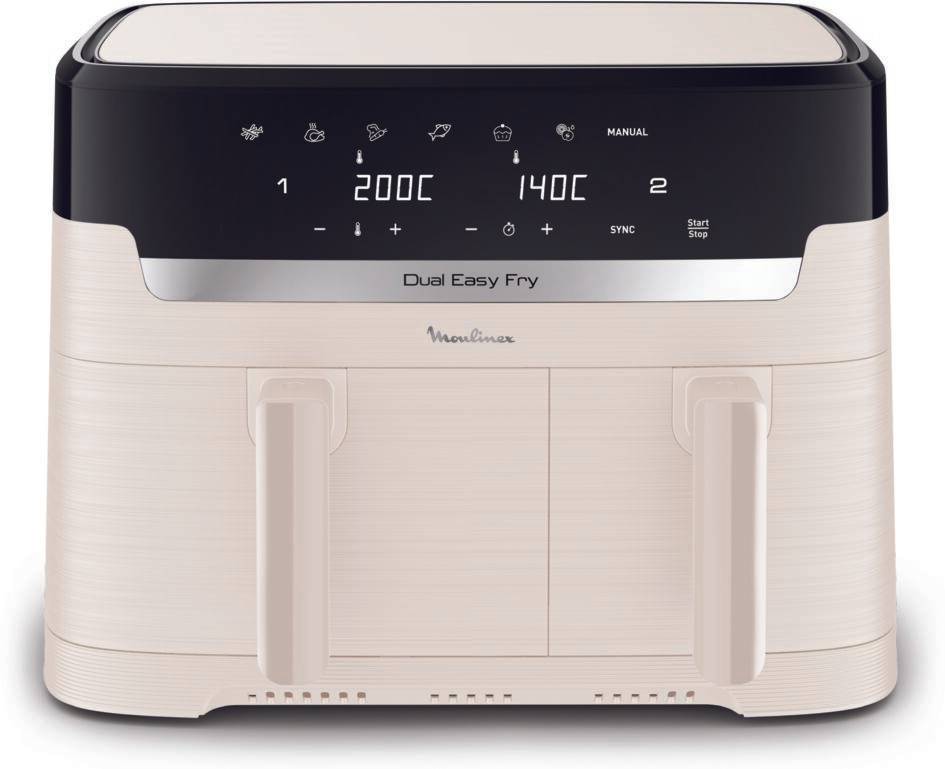 Dual Easy Fry EZ901AF0 Air fryer - 6 programmes - 8L - Collection spéciale Ivoire