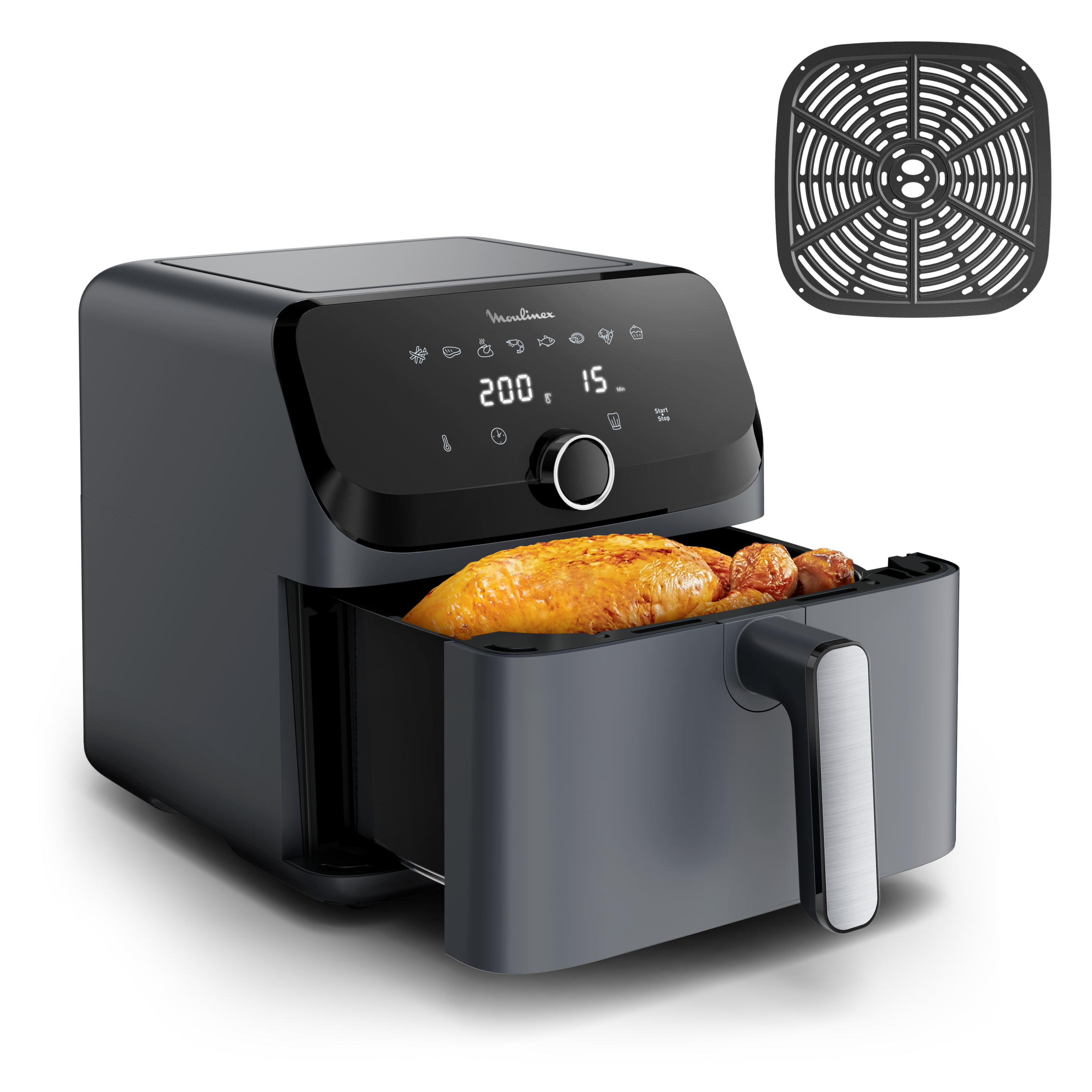 RECONDITIONNE - Easy Fry Mega EZ855BF0 Air fryer - 8 programmes - 7.5 L