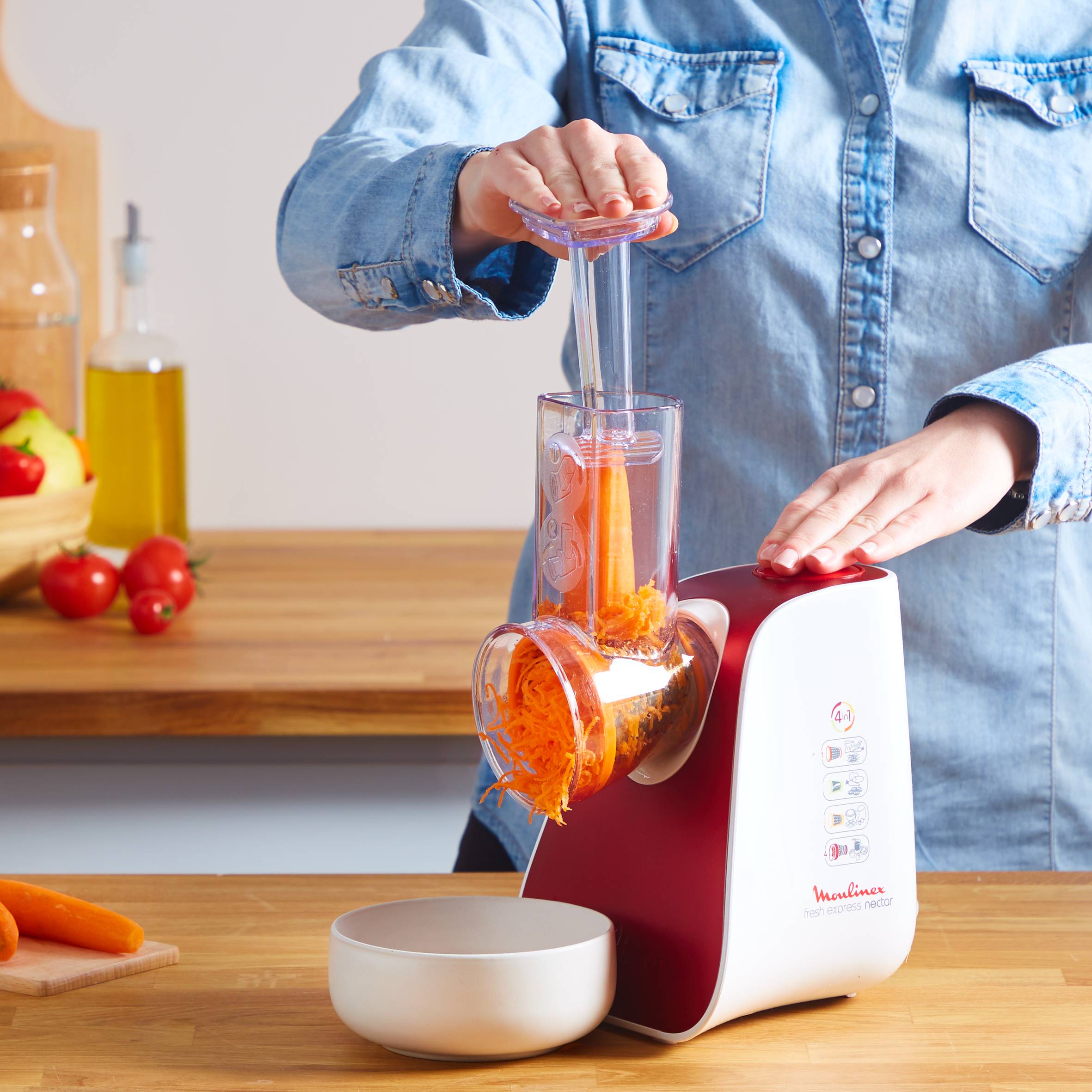 Fresh Express Nectar DJ764510 Groentesnijder - 150W - 4 accessoires