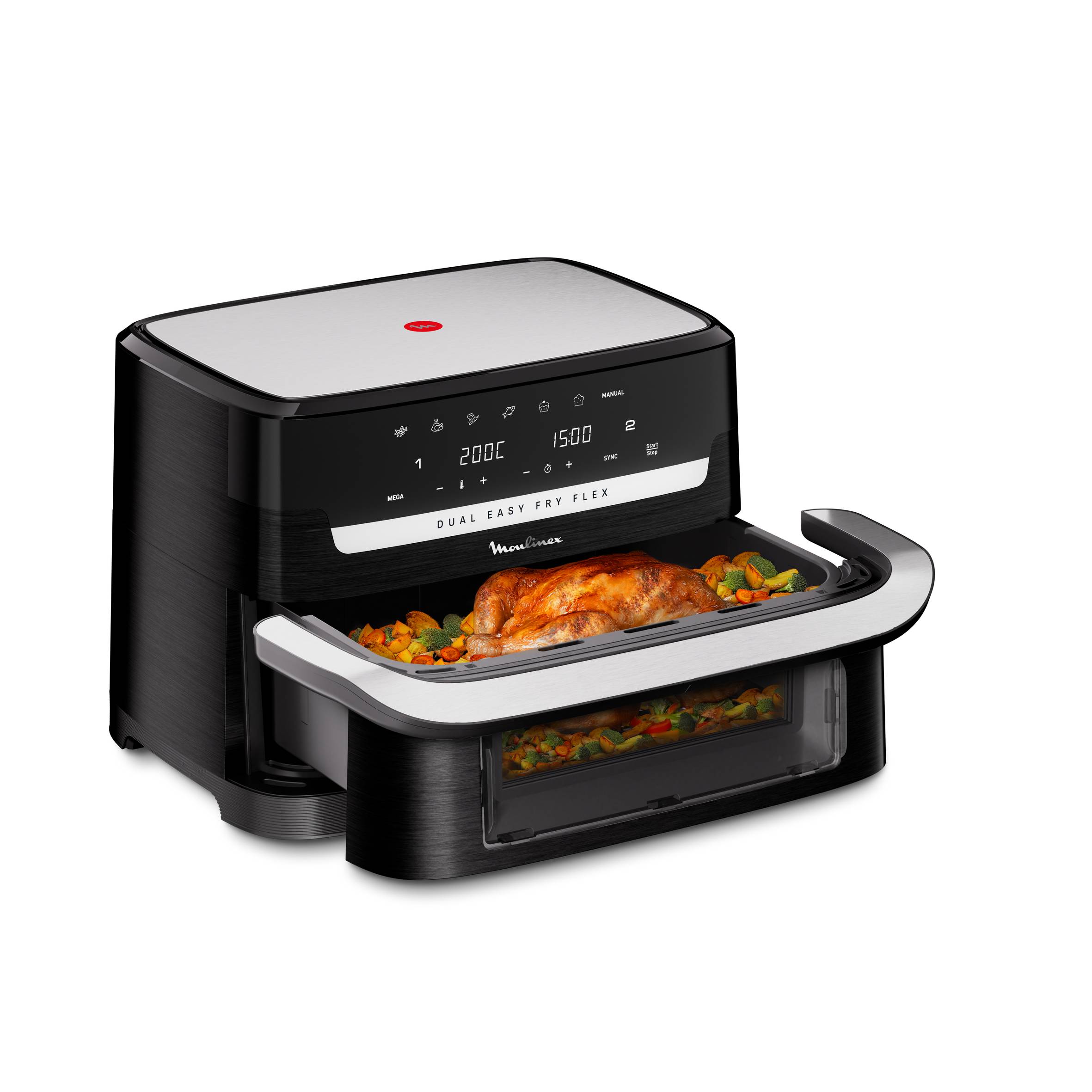 Dual Easy Fry Flex EZ9228F0 Air fryer Flex - 7 programmes - 9L