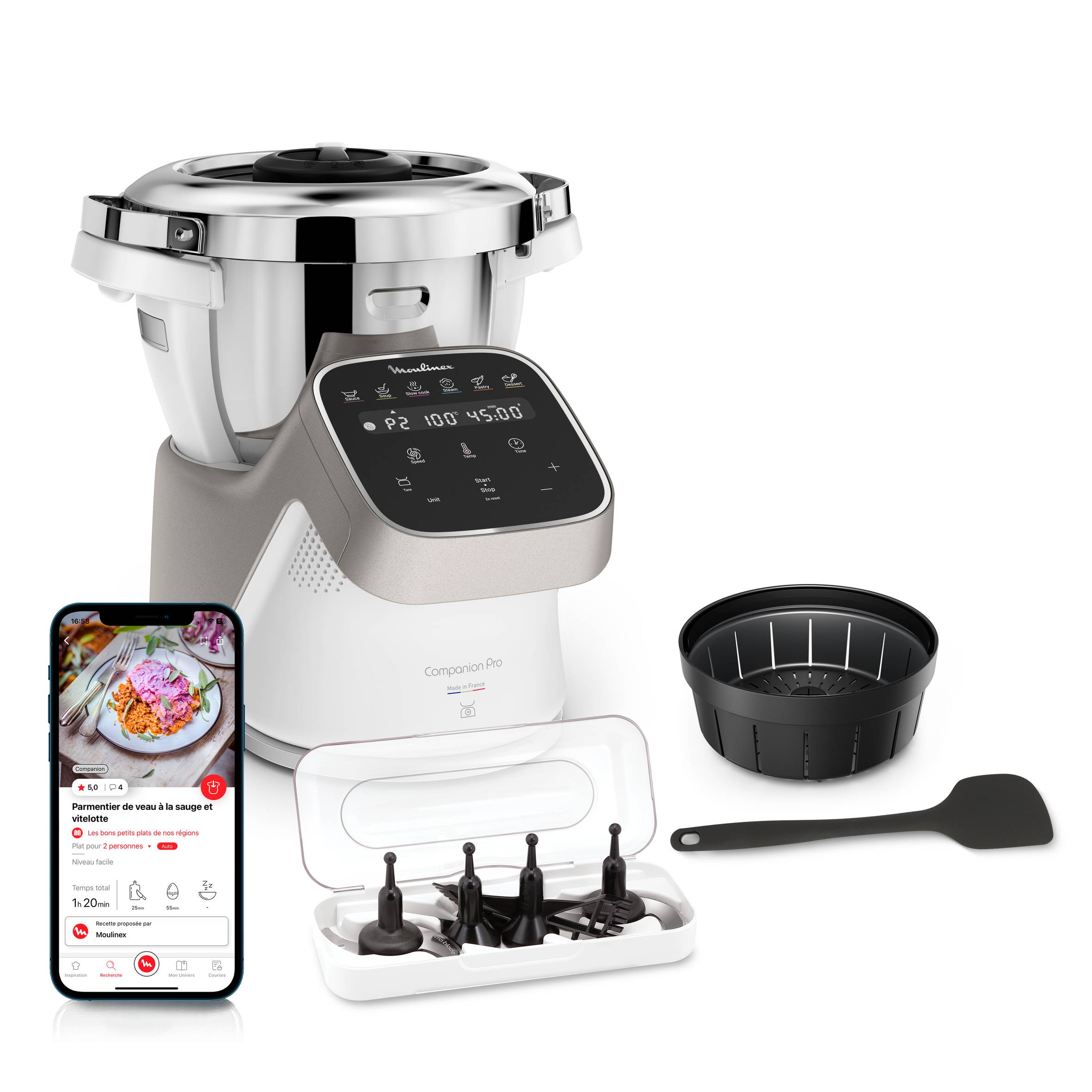 Companion Pro HF850810 Robot cuiseur - 12 programmes - 6 accessoires