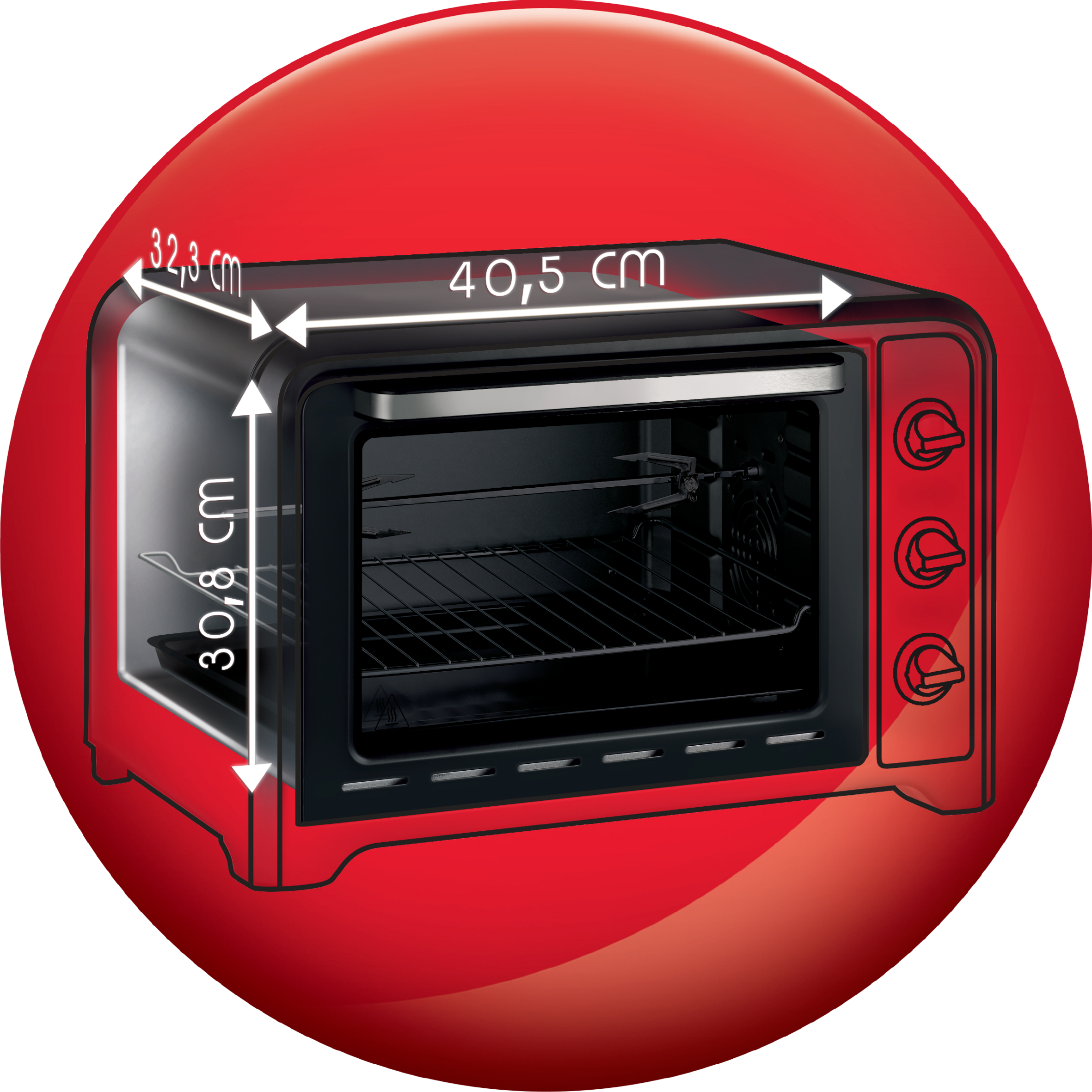 Optimo 39L OX487810 Oven - 39L - 6 programma's - 2.000W