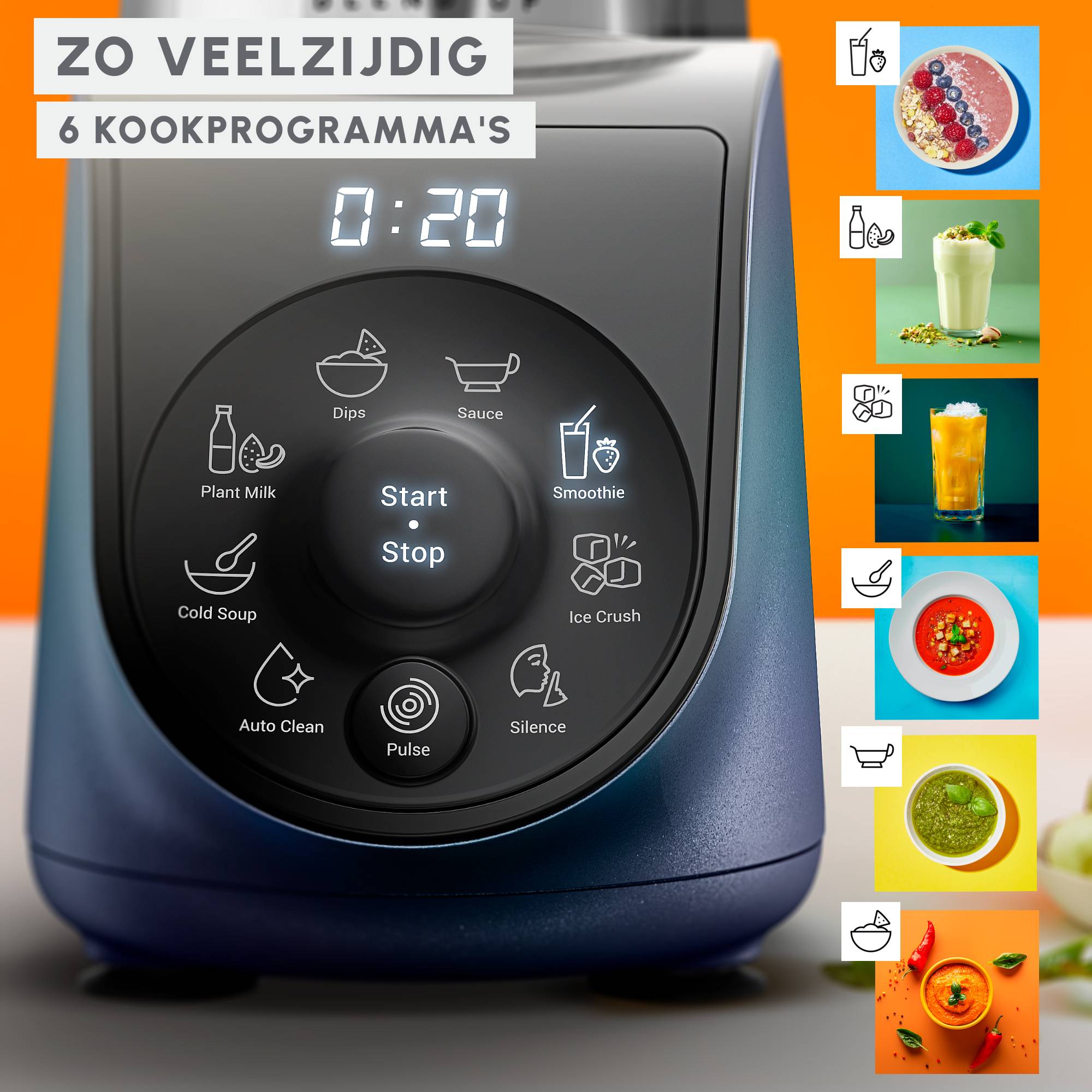 Blend Up LM19H4F0 Mini-blender - 1000 W - 8 programma's - 700mL