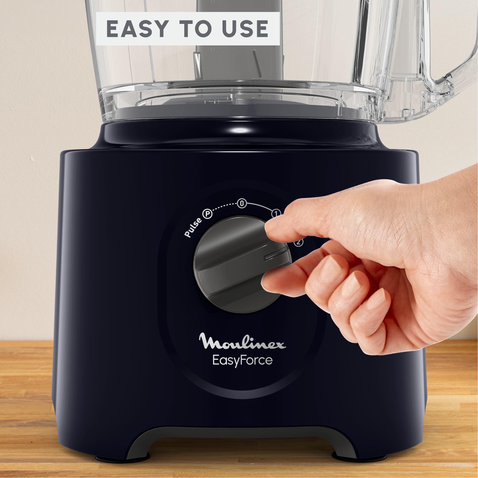 Easy Force, Food Processor, 4 Attachments, 15 Functions