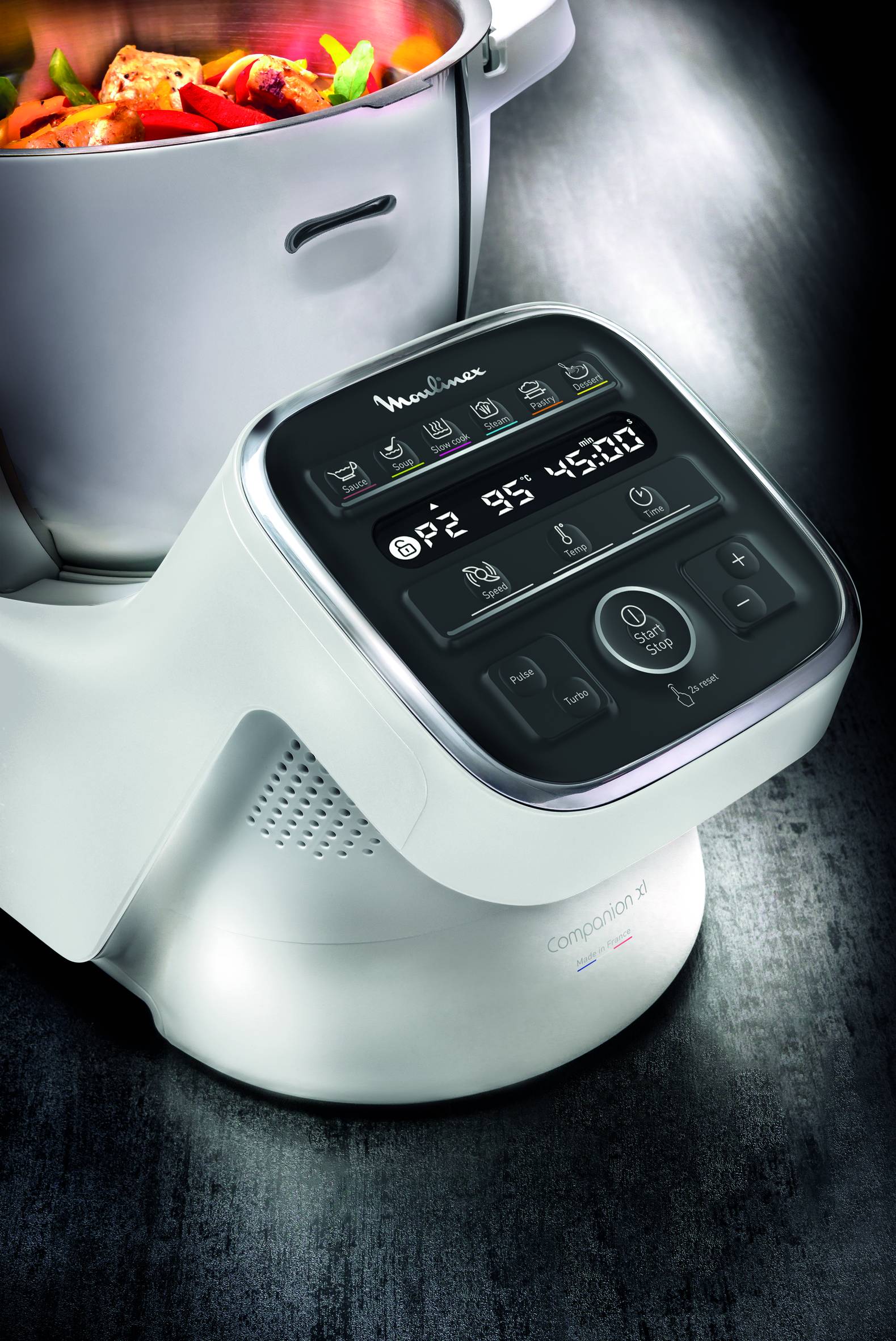 Companion XL YY4968FG Robot cuiseur - 12 programmes - 6 accessoires - livre de recettes