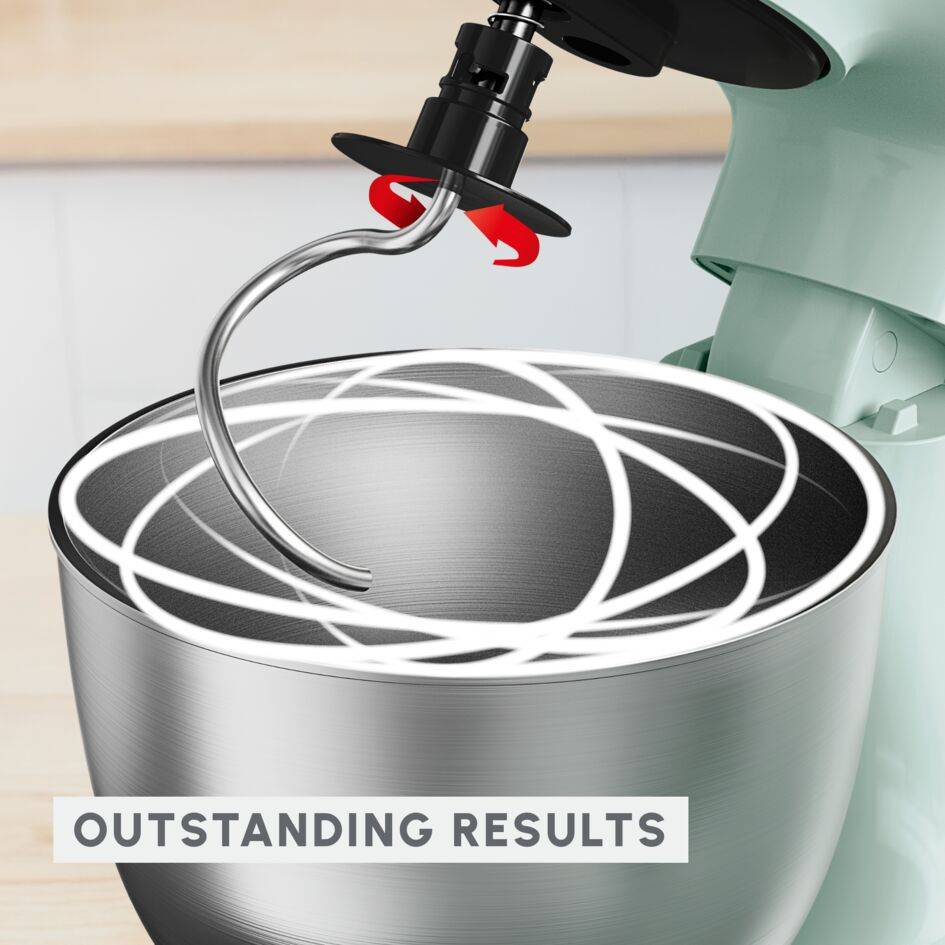 Bake Easy QA1403F0 Keukenrobot - 500W - bakkersset - 3,5L - 12 snelheden