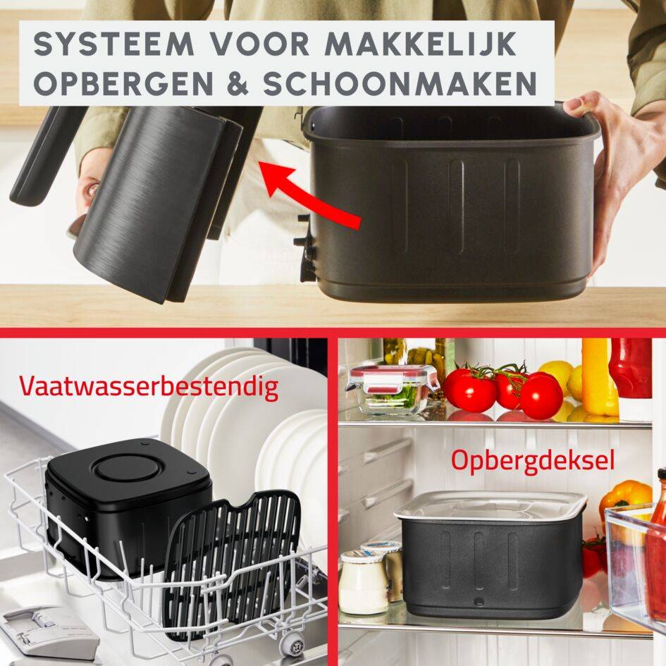 Easy Fry Silence EZ5728F0 Air fryer - Smart Assist - 5L - Stille technologie