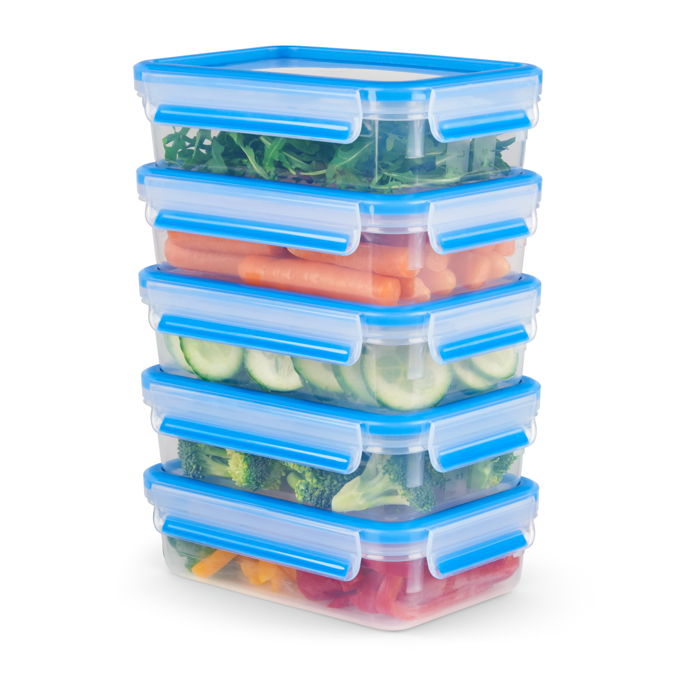 MasterSeal Fresh N1030710 Set de 5 boîtes de conservation - 0,8L