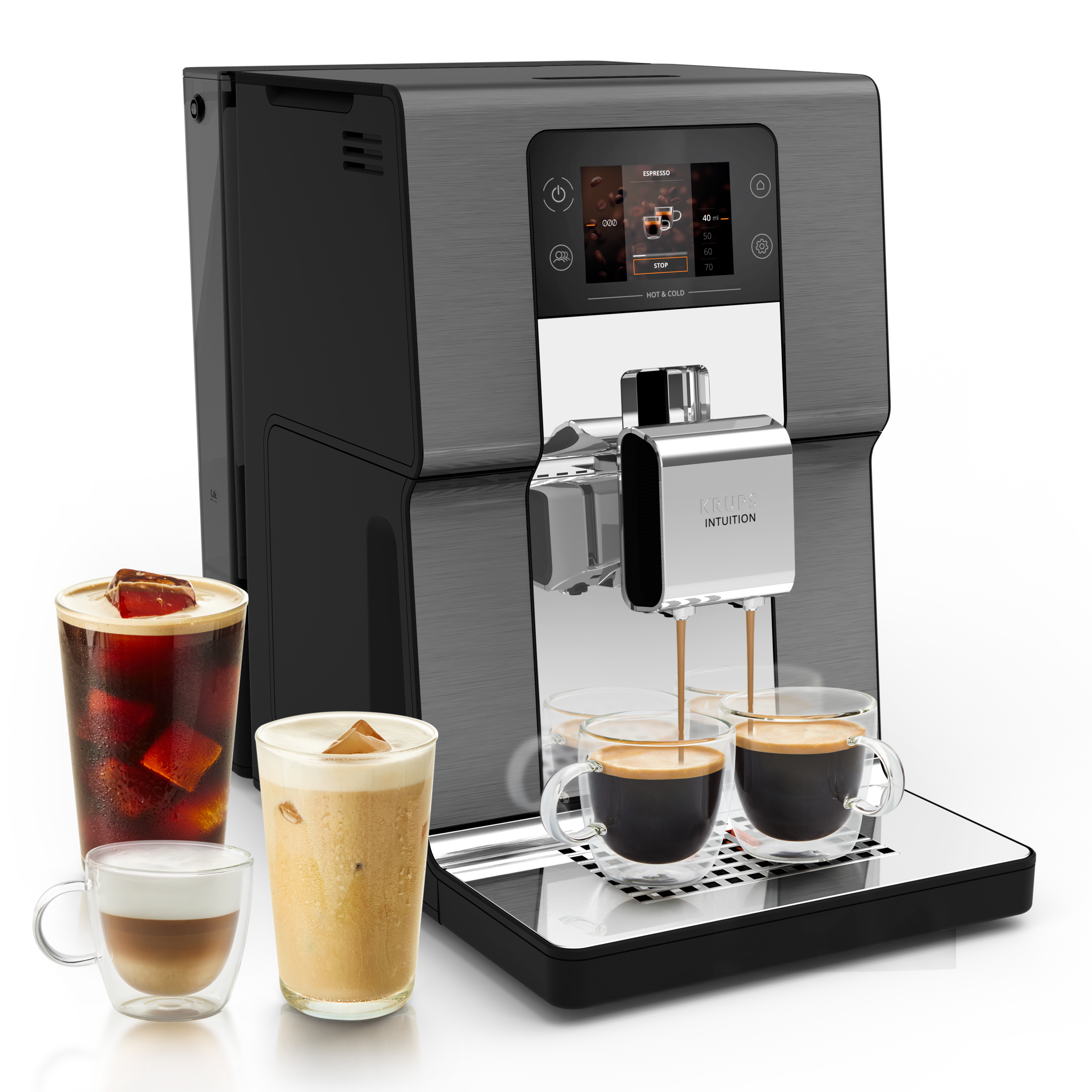 Intuition Experience Hot&Cold EA879EE0 Machine espresso automatique à grains - 36&nbsp;recettes - 3L