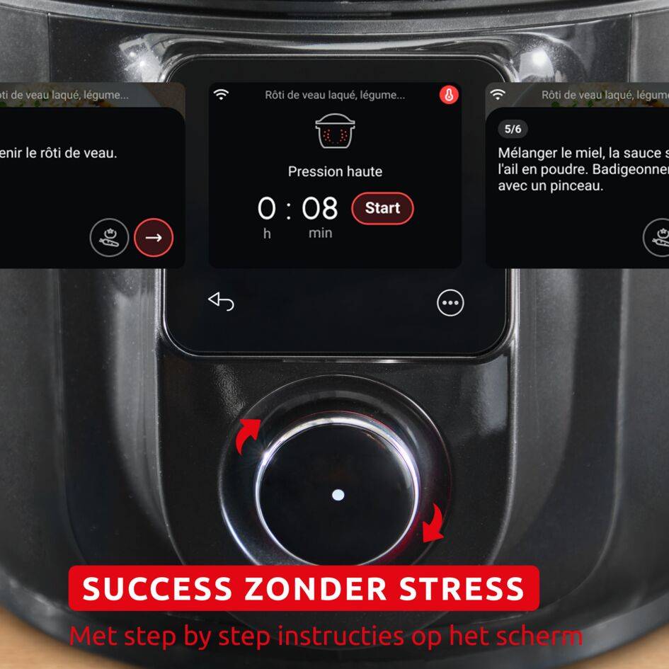 Cookeo Infinity CE9828F0 Intelligente hogedruk multicooker + air fryer - 20 programma's - Oneindig aantal recepten - Geconnecteerd