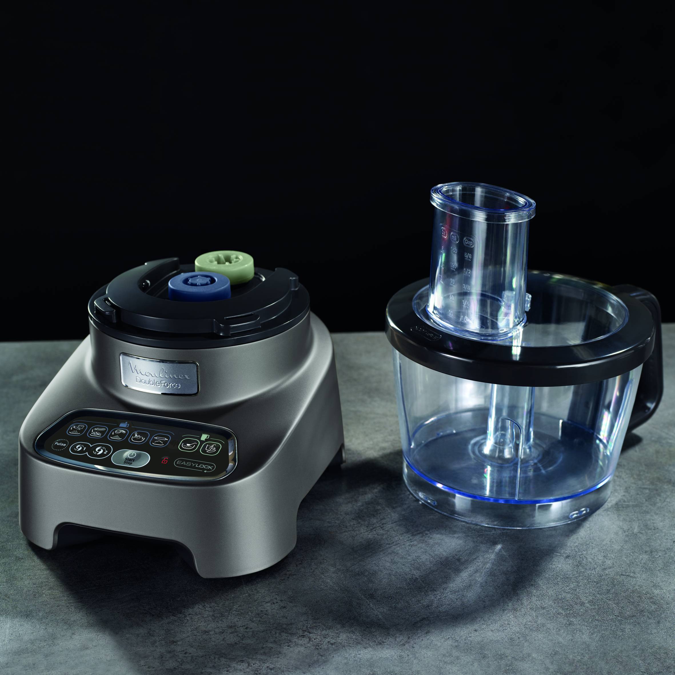 DoubleForce FP827E10 Foodprocessor - 1.000W - 10 accessoires - 6 snelheden