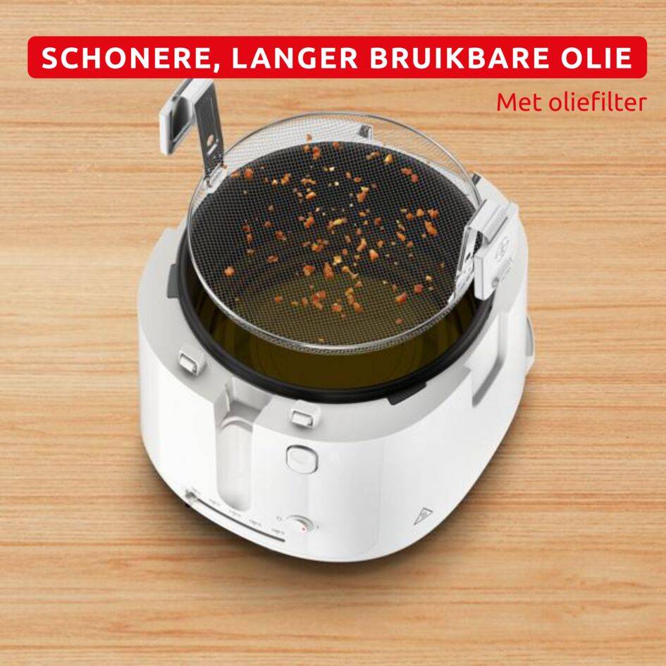Filtra Vision AF2541E0 Friteuse - 1.900 W - 1,2 kg frietjes - Groot transparant kijkvenster