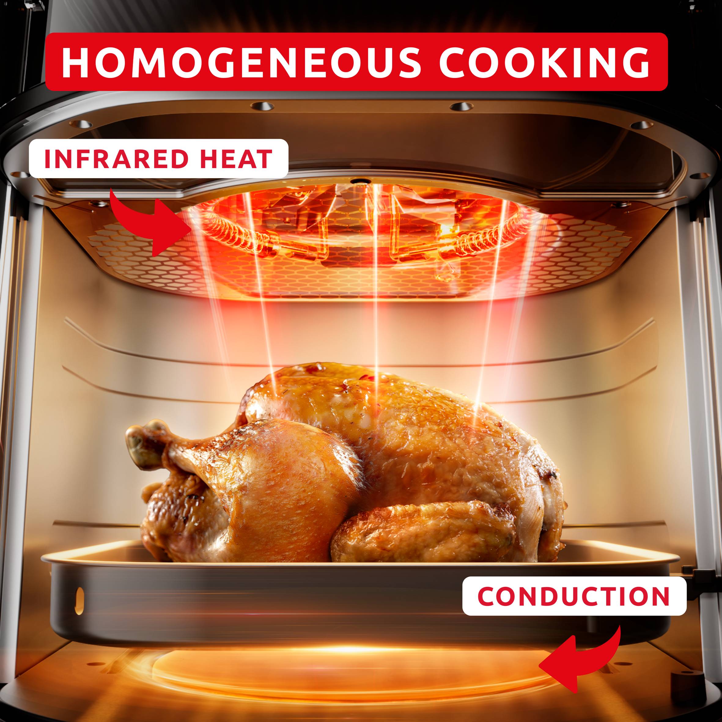 Easy Fry Infrared EZ832HF0 Air fryer - 8 programmes - 7L - Technologie infrarouge