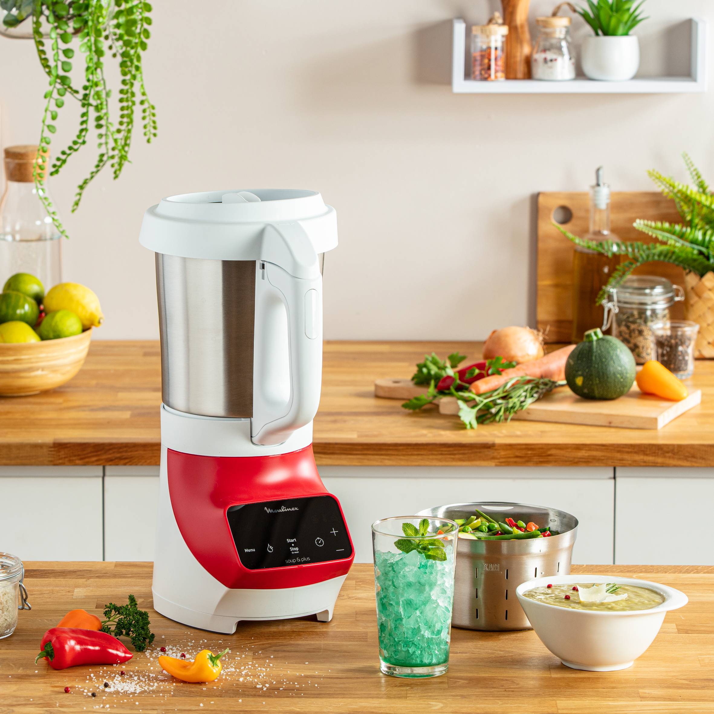 Soup & Plus LM924500 Blender chauffant - 1.100W - 3 programmes - 2L