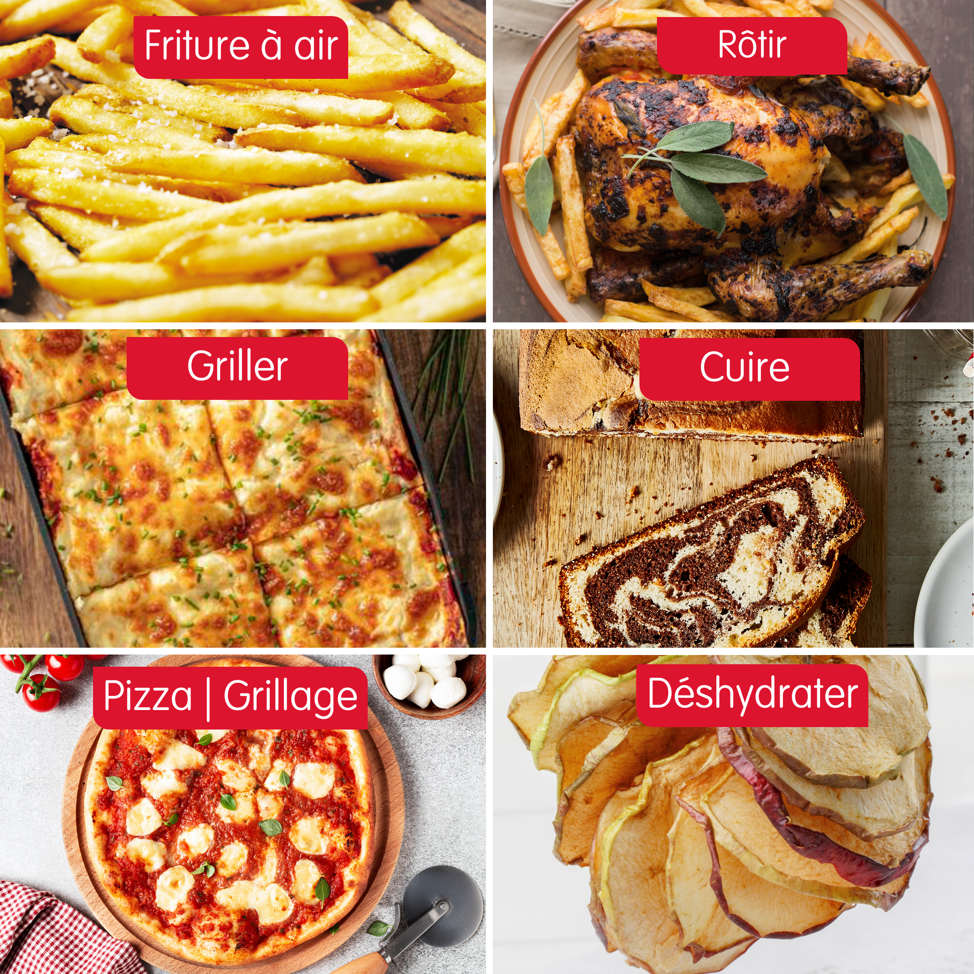 Easy Fry 2-en-1 AL605820 Air fryer & Four - 10 programmes - 20L