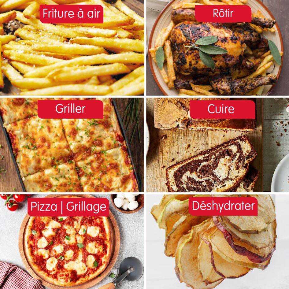 Easy Fry 2-en-1 AL605820 Air fryer & Four - 10 programmes - 20L