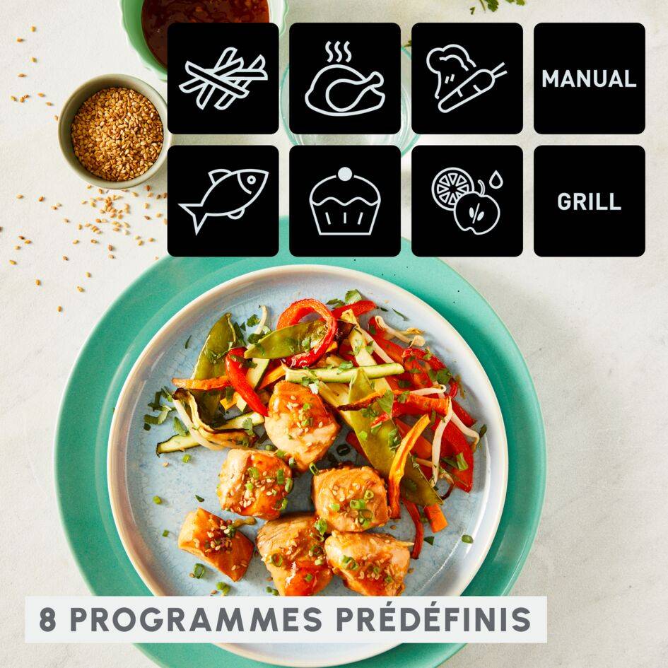 Dual Easy Fry & Grill EZ905D20 Air fryer - 8 programmes - 5,2L + 3,1L