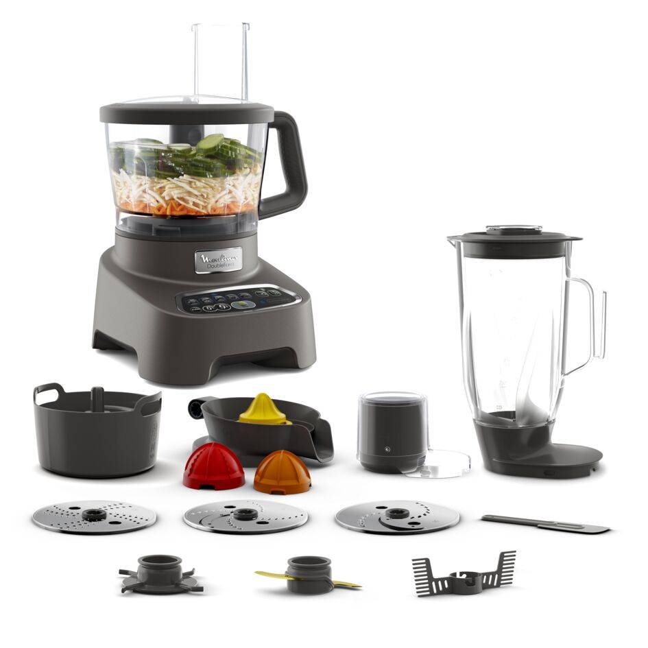 DoubleForce FP827E10 Robot multifonction - 1.000W - 10 accessoires - 6 vitesses