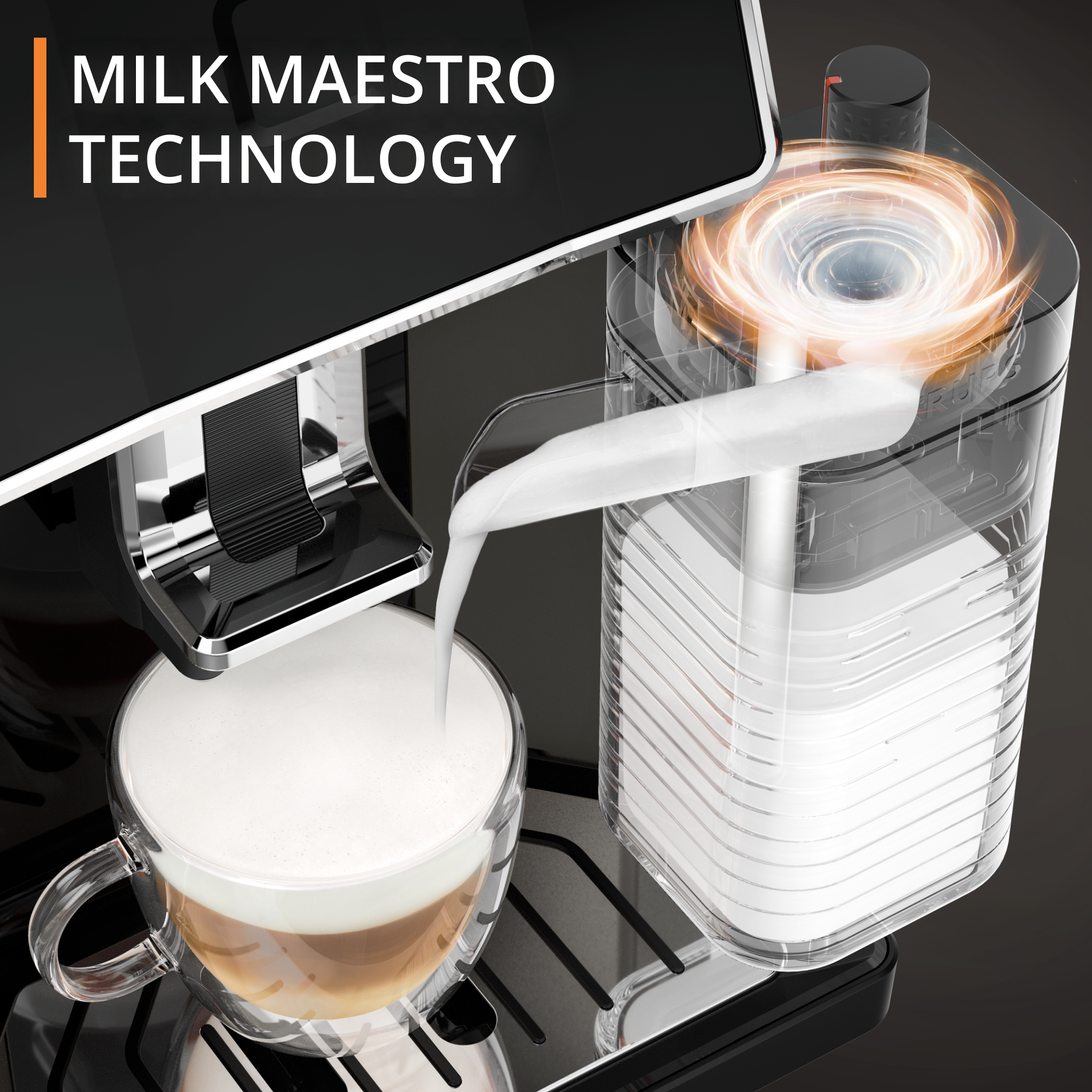 Sensation Milk EA912910 Machine à Espresso automatique à grains - 6 recettes de café - 1,7L - Pot à lait