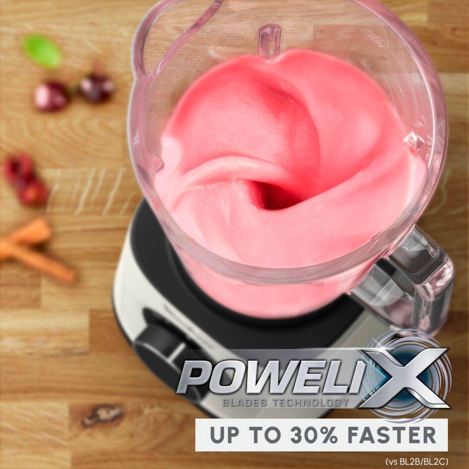 PerfectMix Essential, snelle blender, 1200 W, Powelix-messentechnologie
