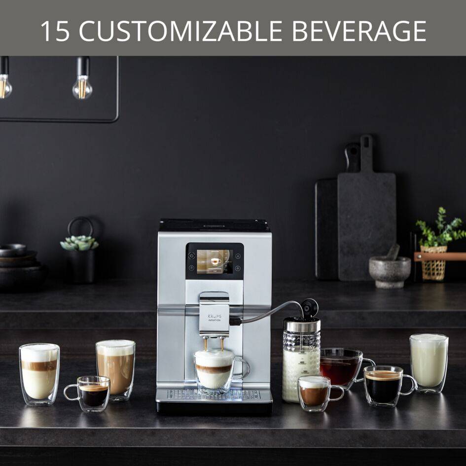 Intuition Preference+ EA875E10 Machine à Espresso automatique à grains - 15 recettes de café - 3L