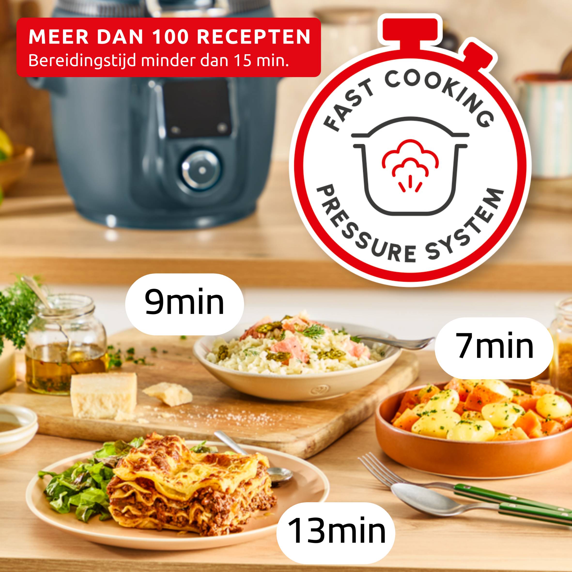 Cookeo Infinity CE97GUF0 Intelligente hogedruk multicooker + air fryer - 17 programma's - Oneindig aantal recepten - Geconnecteerd
