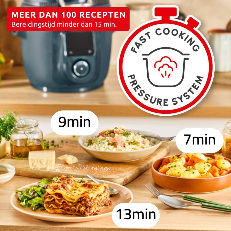 Cookeo Infinity CE97GUF0 Intelligente hogedruk multicooker + air fryer - 17 programma's - Oneindig aantal recepten - Geconnecteerd