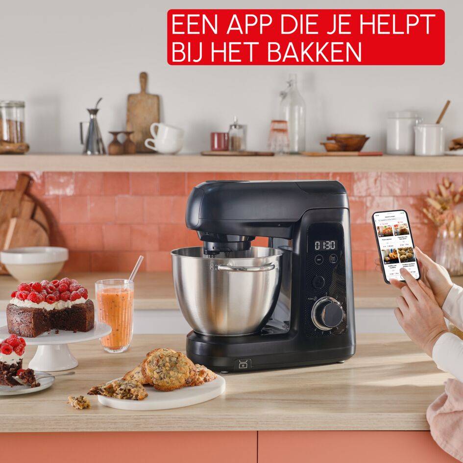 Bake Partner QA5458F1 Keukennmachine - 1100 W - 5 accessoires - 4,6L - 8 snelheden