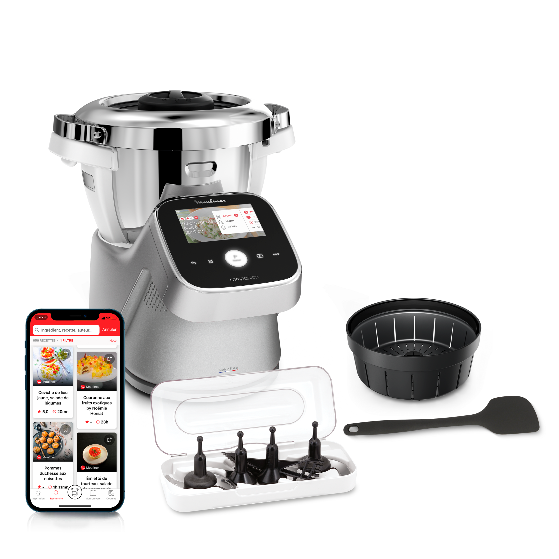i-Companion Touch Pro HF93ECF0 Robot cuiseur - 18 programmes - 7 accessoires - Balance intégrée