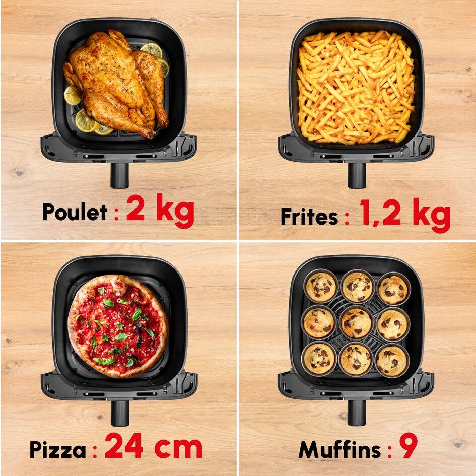Easy Fry Mega EZ855HF0 Air Fryer - 8 programmes - 7.5 L