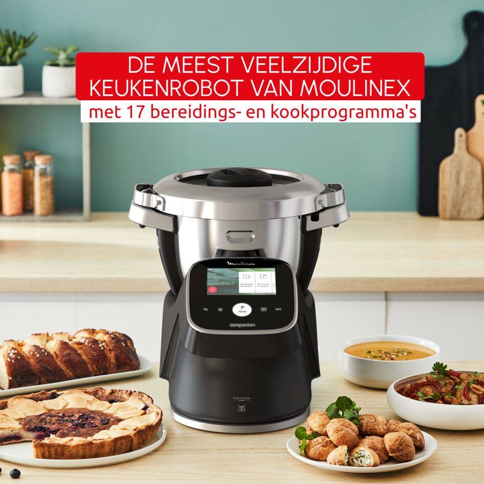 i-Companion Touch Pro HF93L8F0 Kookrobot - 17 programma’s - 8 accessoires - Ingebouwde weegschaall + Airfryer-uitbreiding