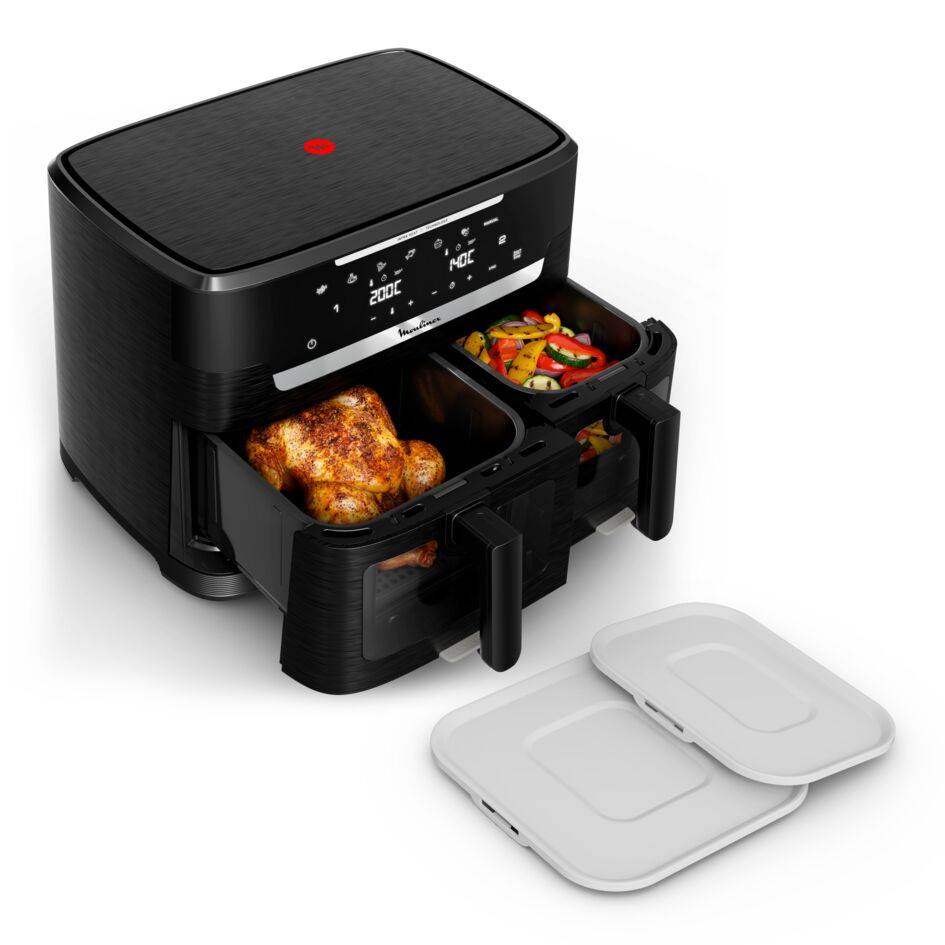 Ever Fry XXL Dual, Double air fryer, Cuisson synchronisée, Capacité de 11&nbsp;L