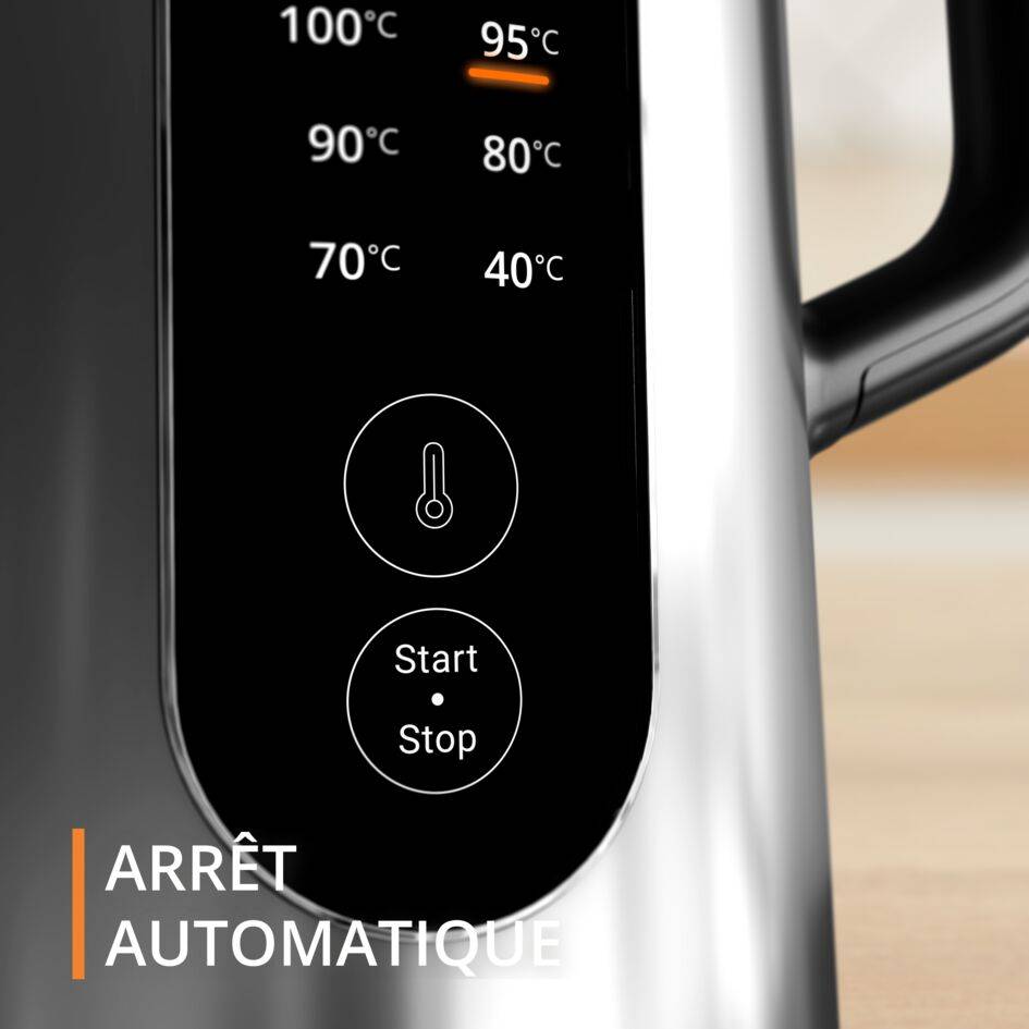 Selection BW871DF0 Bouilloire électrique - 6&nbsp;températures - 1,7L