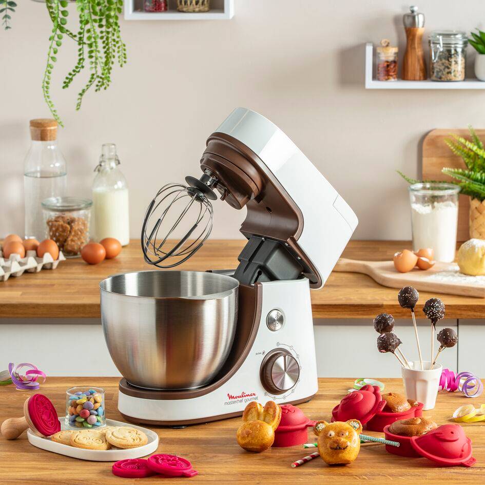 Masterchef Gourmet  QA51K110 Robot pâtissier - 1.100W - Kit pâtisserie pour enfants - 8 vitesses