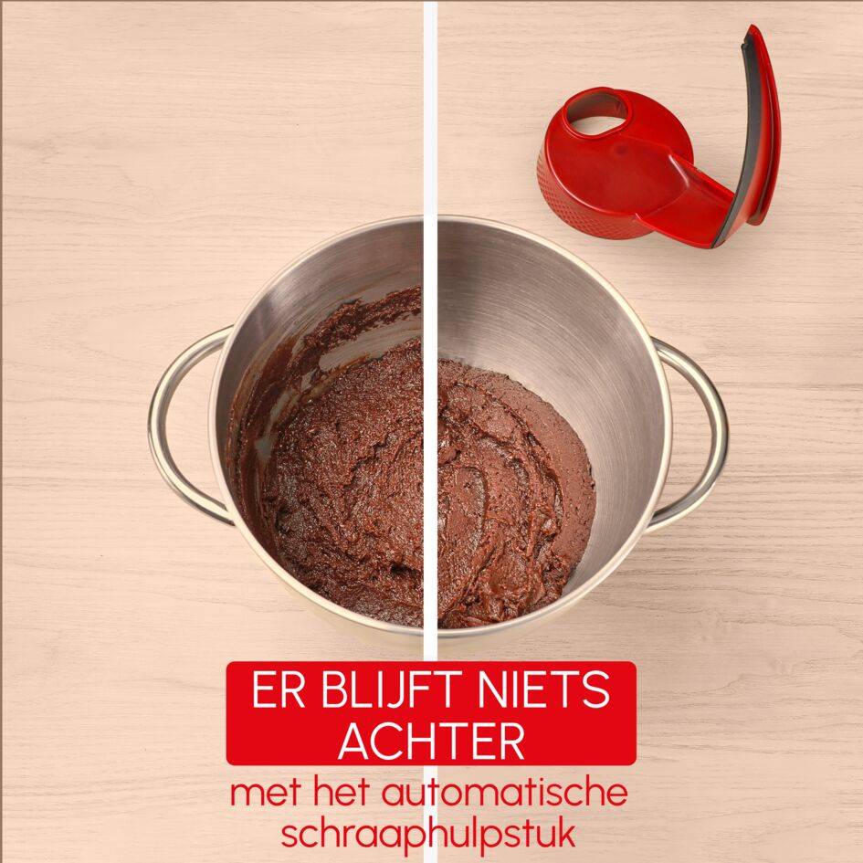 Bake Partner+ QA5458F1 Keukennmachine - Geïntegreerde Weegschaal - 1100 W - 5 accessoires - 4,6L - 8 snelheden