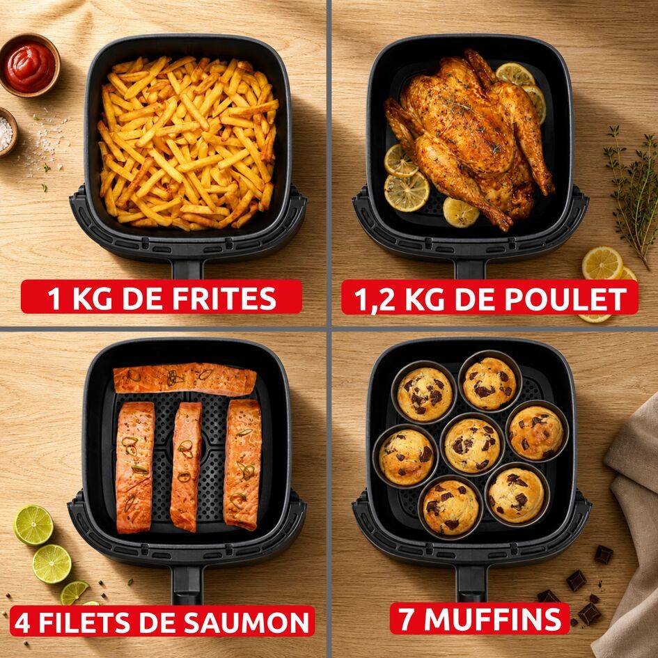 Easy Fry Max, Air fryer, Capacité de 5&nbsp;L, Façade amovible