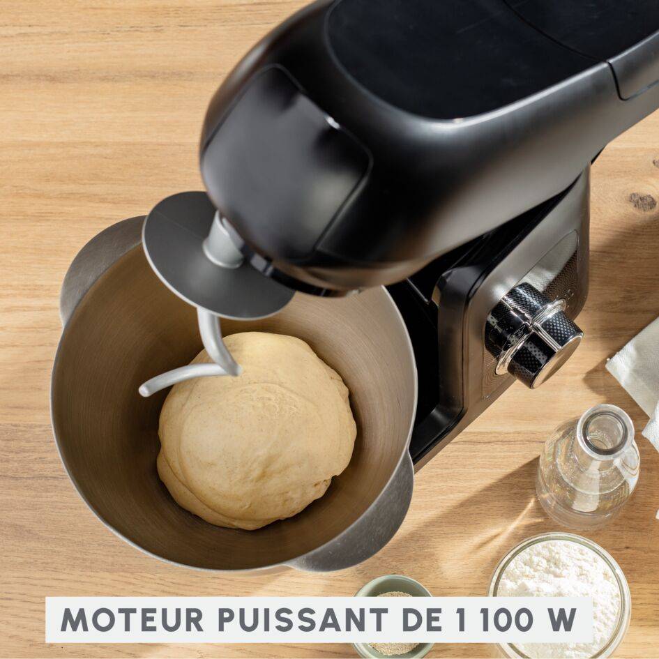 Bake Partner QA525810 Robot pâtissier - 1100W - 8 accessoires  - 4.6&nbsp;L - 8 vitesses