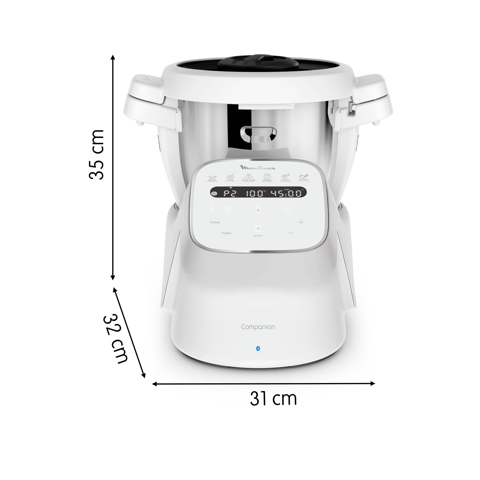 i-Companion HF941AF0 Robot cuiseur - 12 programmes automatiques - 6 accessoires