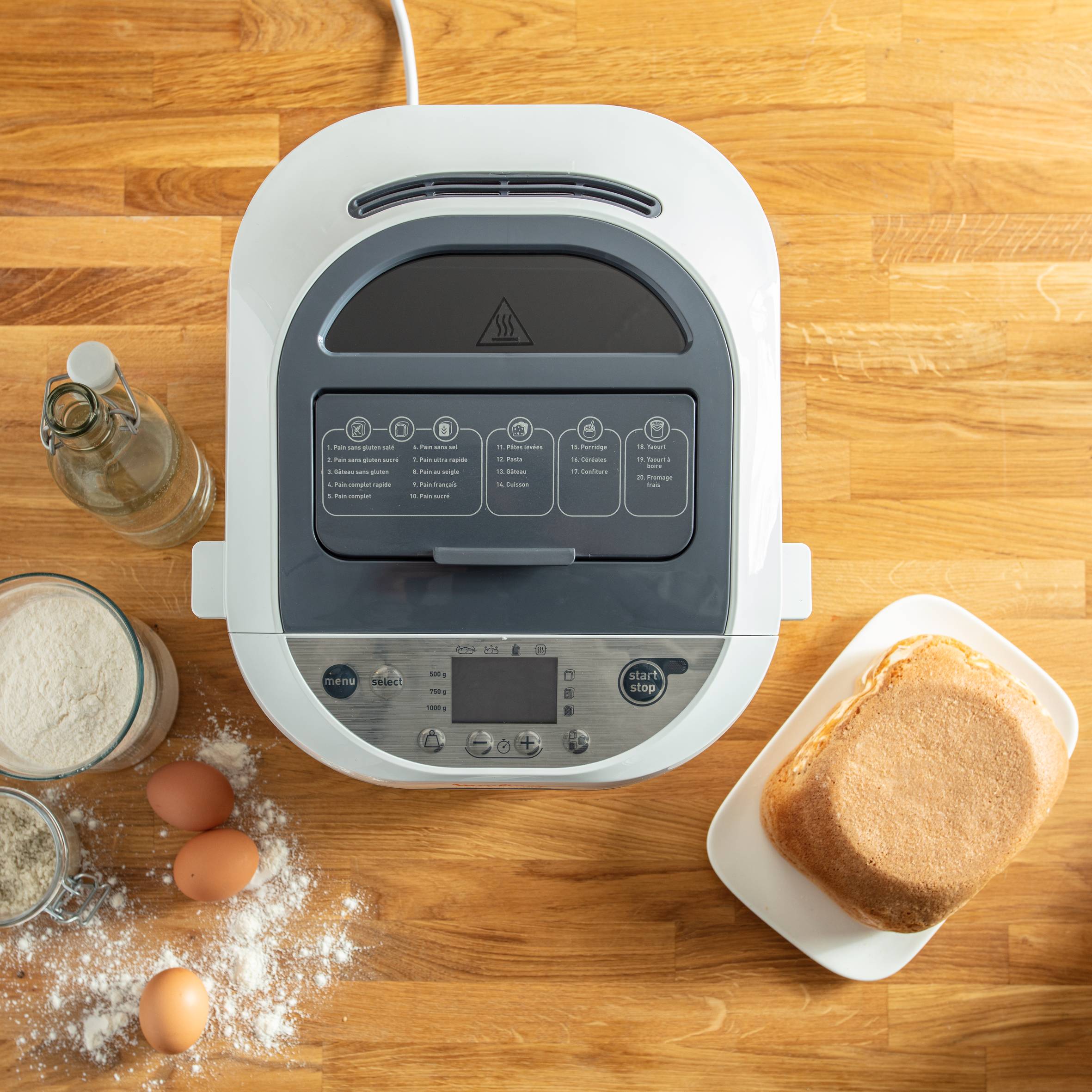 Pain & Trésors OW250110 Broodbakmachine - 20 automatische programma's - Dispenser voor noten & rozijnen