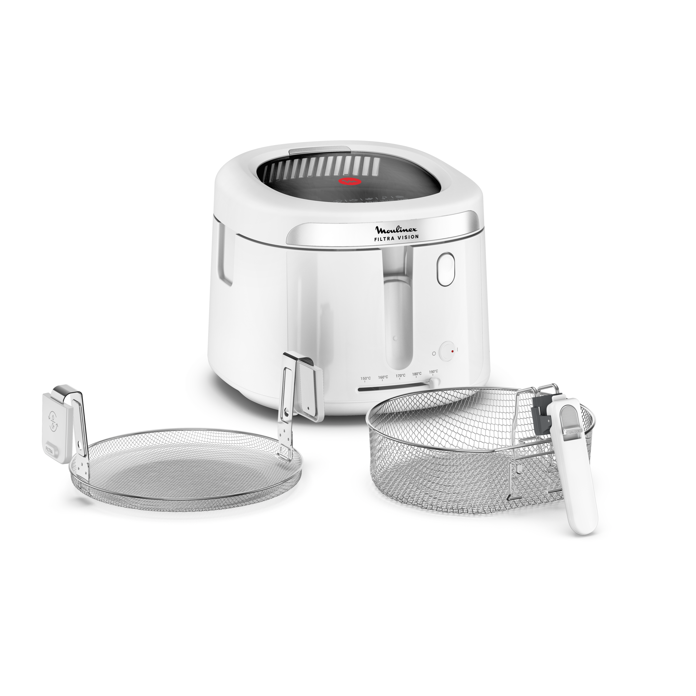 Filtra Vision AF2541E0 Friteuse - 1.900W - 1,2 kg de frites - Grande fenêtre transparente