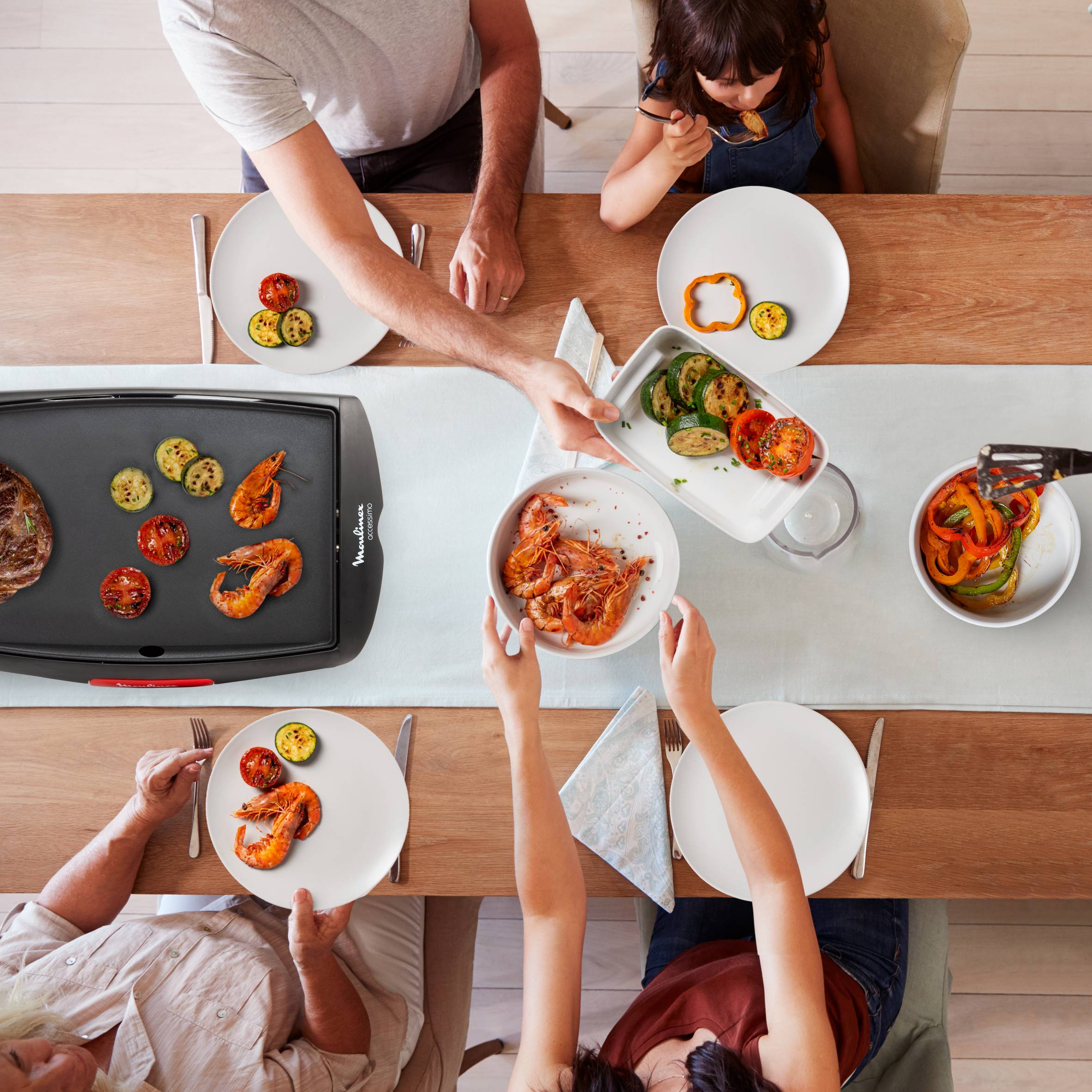 Accessimo CB560811 Plancha - 1.800W - 4 personnes
